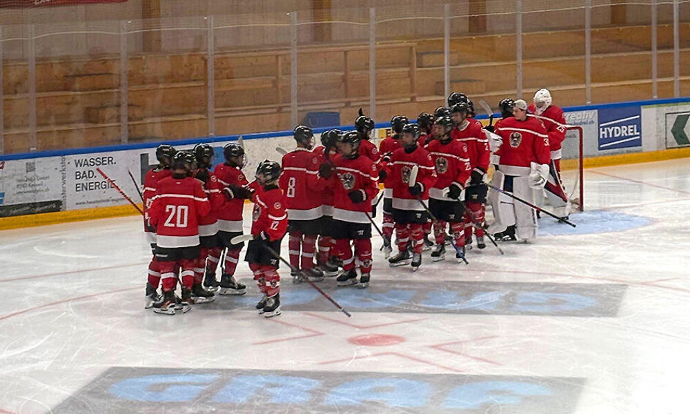 ÖEHV: 3:13 pack for Austria's U16 at the test tournament in Switzerland!