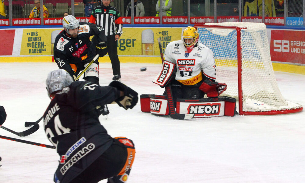 ICEHL: Vienna Capitals struggle to get two points against Pioneers Vorarlberg!