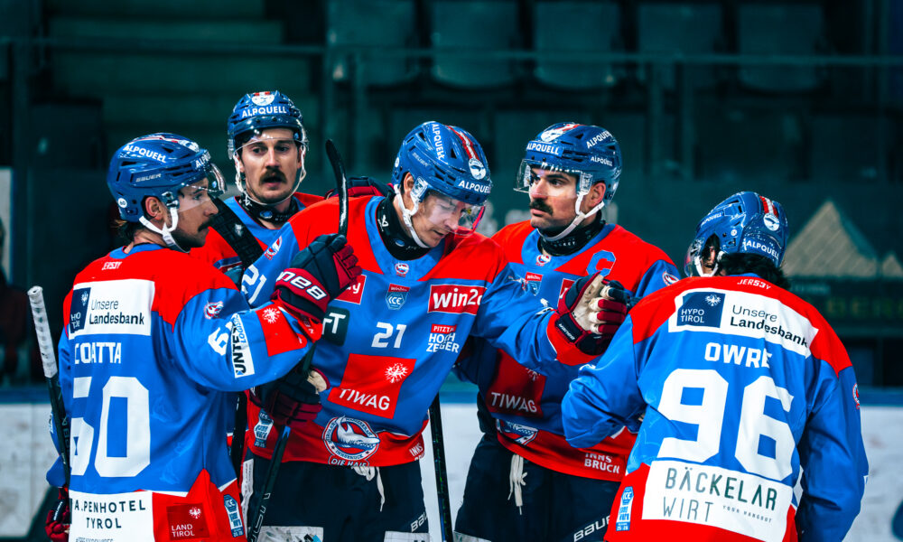 Innsbrucker Haie also secure the second West Derby of the season!