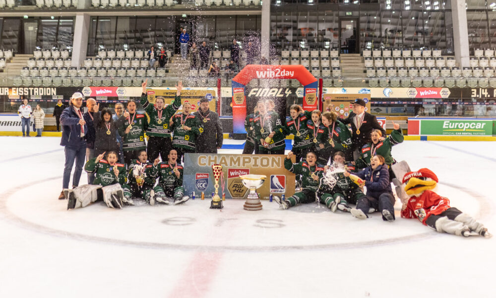 The KSV Highlanders are champions of the win2day Austrian Women's Hockey League!