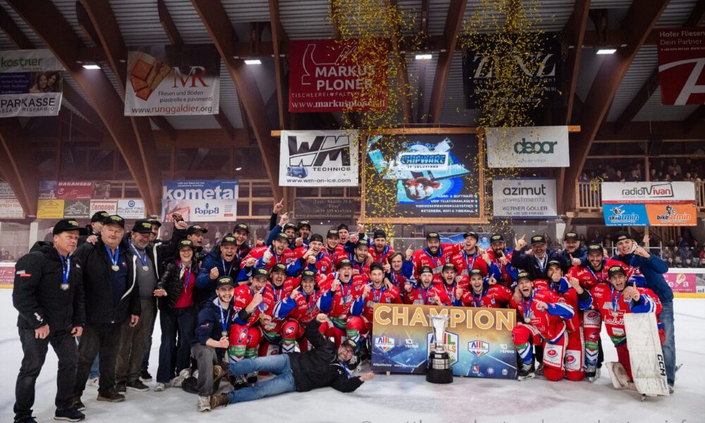 Val Gardena is crowned champion of the Alps Hockey League for the first time!