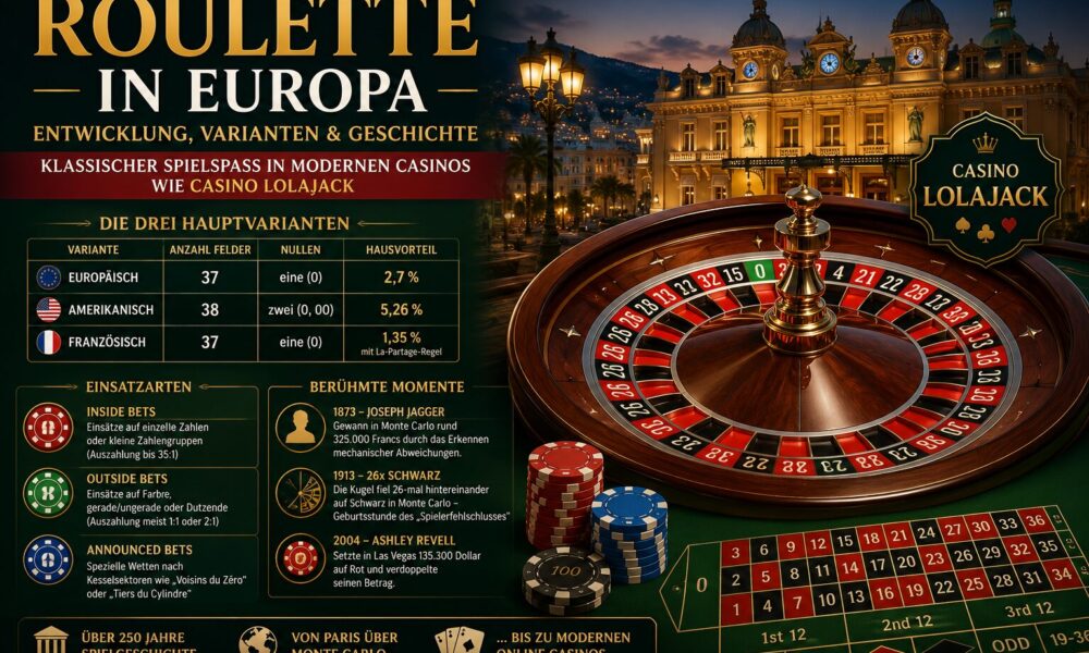 Poker in Europe: Development and popular variants in modern casinos like Casino Lolajack