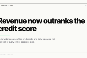 In alternative business funding, bank deposits now matter more than credit scores